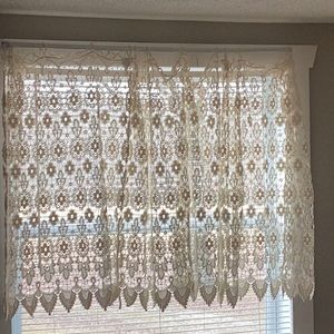 Cotton Lace Decor Curtain Panels
